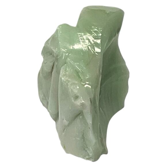 Lime Green Art Glass Cullet Glowing Manganese Slag Glass #5GL66 - Picture 6 of 8